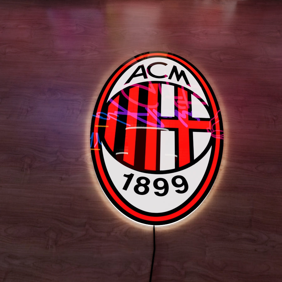 AC Milan Logo LED Wall light