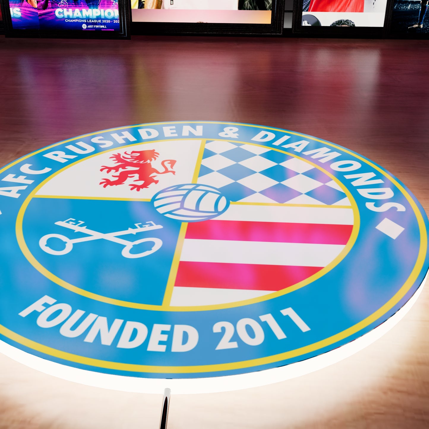 AFC Rushden & Diamonds Logo LED Wall light
