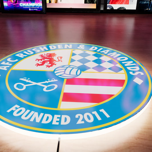 AFC Rushden & Diamonds Logo LED Wall light