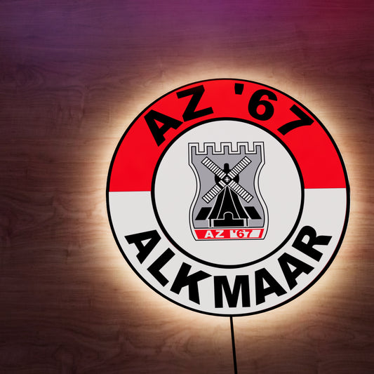 AZ 67 Alkmaar FC logo LED Wall light
