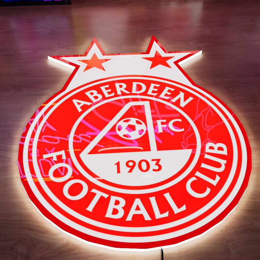 Aberdeen FC LED Wall light Style 2