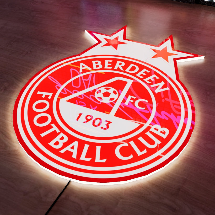 Aberdeen FC LED Wall light Style 2