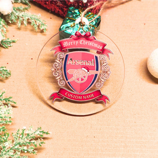 Arsenal FC Crest Christmas Ornament