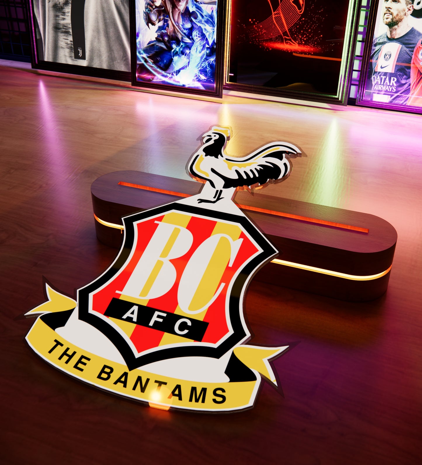 BRA FC Badge LED 15 inches (38cm)