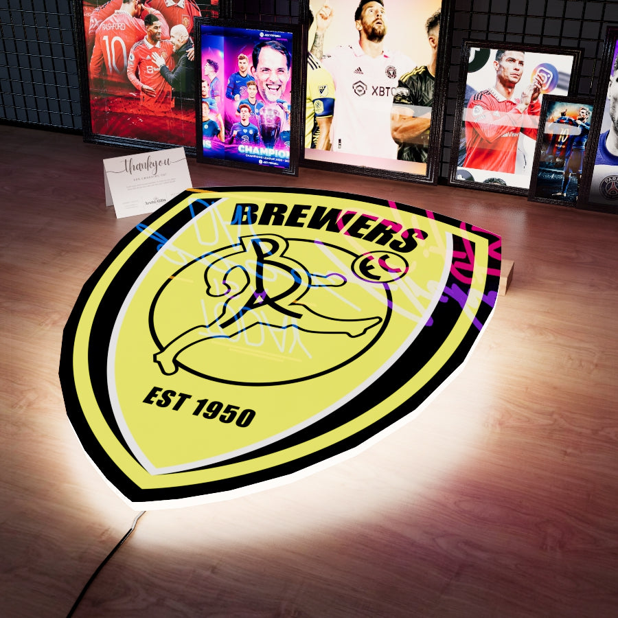 BUR FC Badge LED 15 inches (38cm)