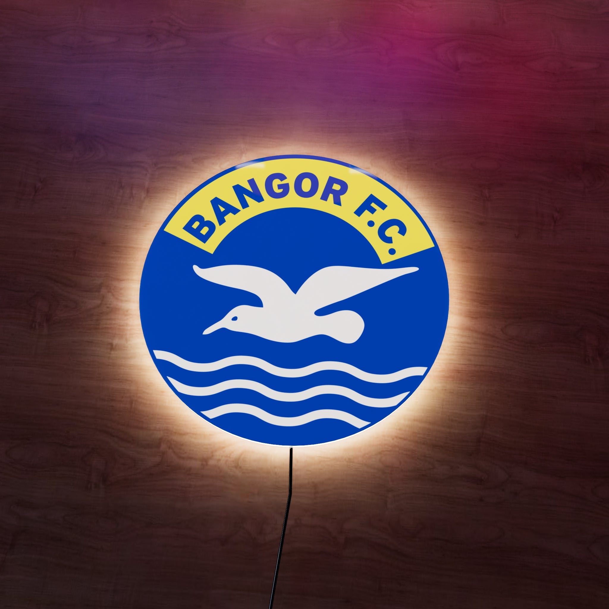 Bangor FC badge LED Wall light
