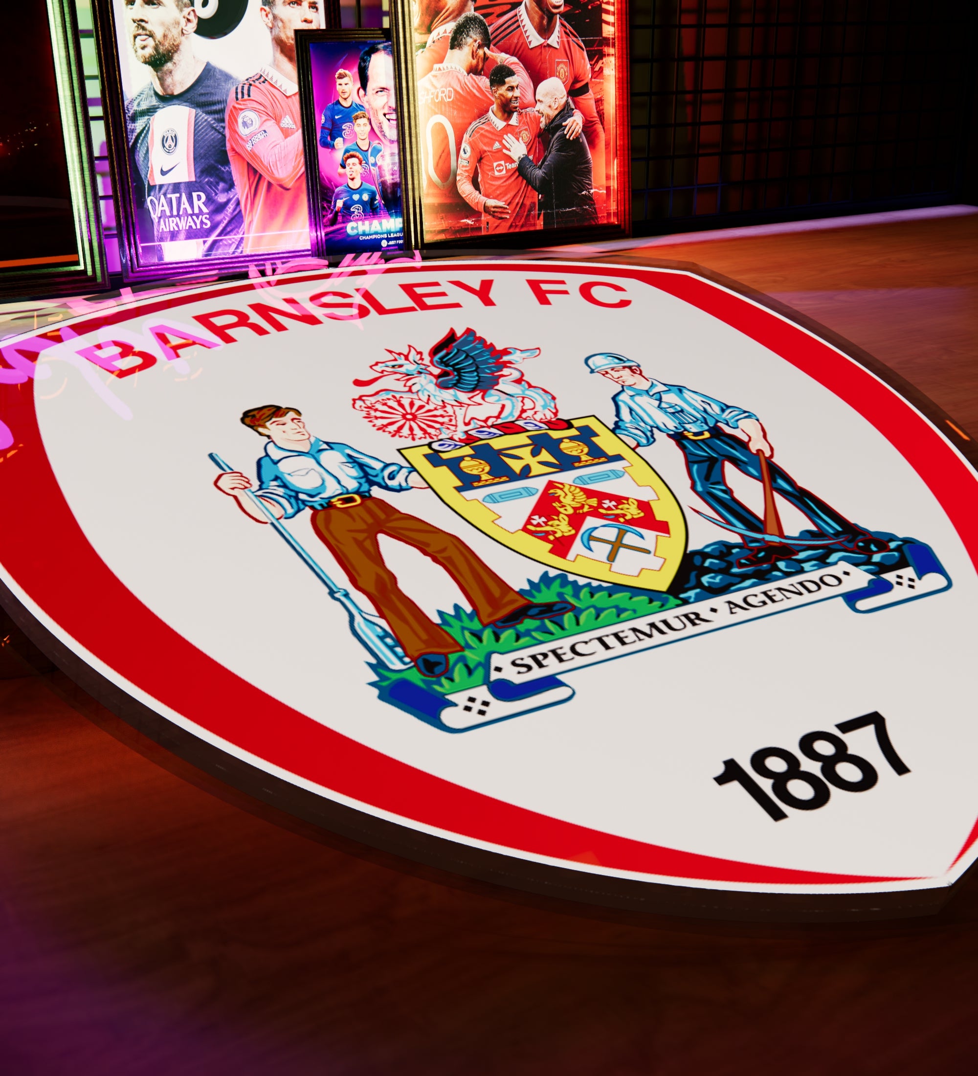 Barnsley FC Badge LED 15 inches (38cm)