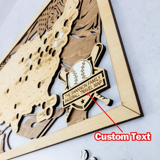 Baseball Stadium Map, MLB Stadium Map, Travel Home Decor