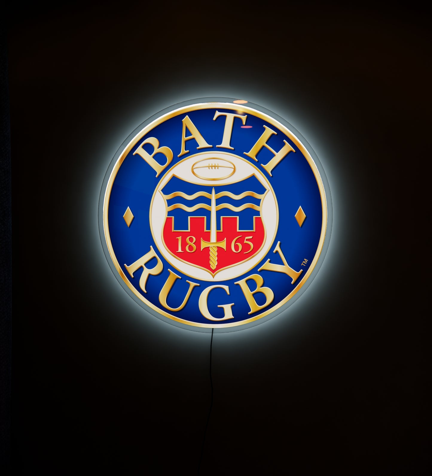 Bath Rugby badge LED Wall light