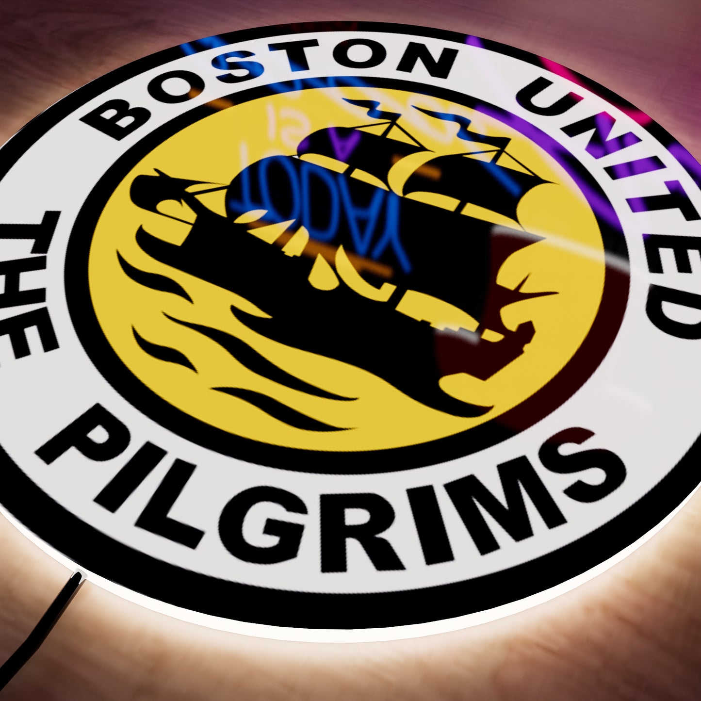 Boston United FC Badge LED Wall light