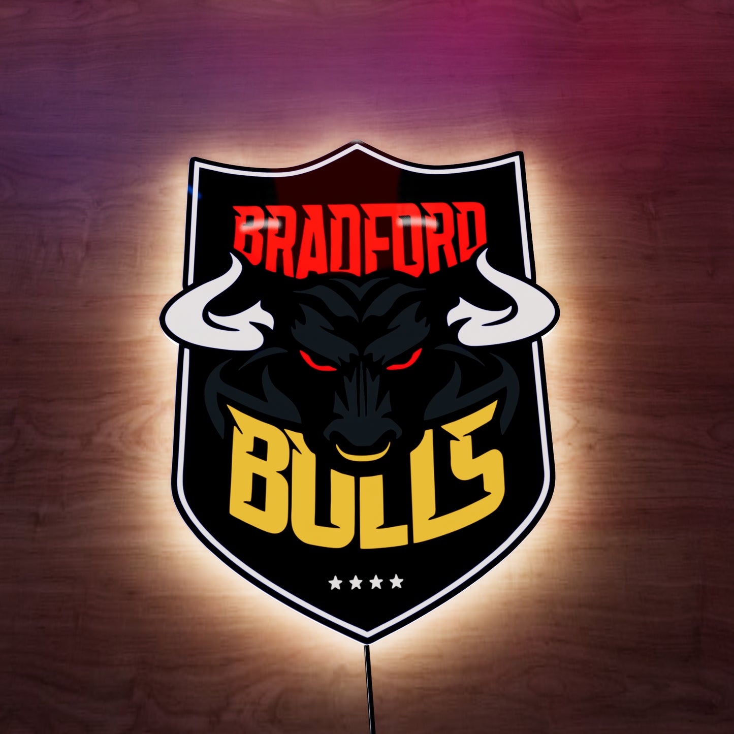 Bradford Bulls badge LED Wall light