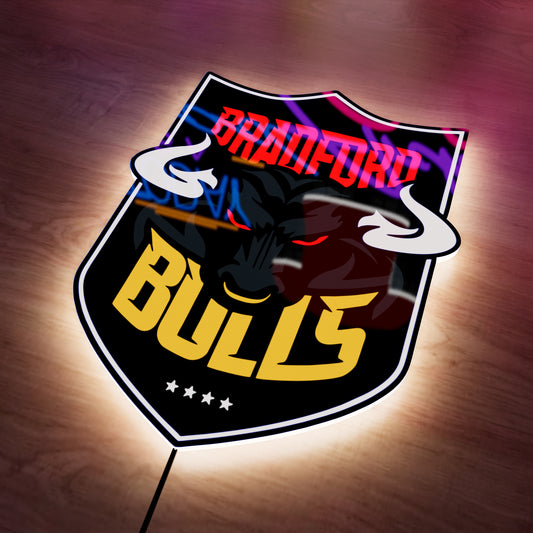 Bradford Bulls badge LED Wall light