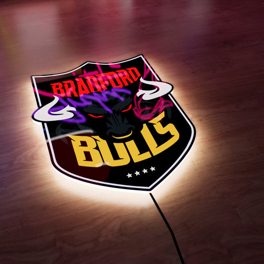 Bradford Bulls badge LED Wall light
