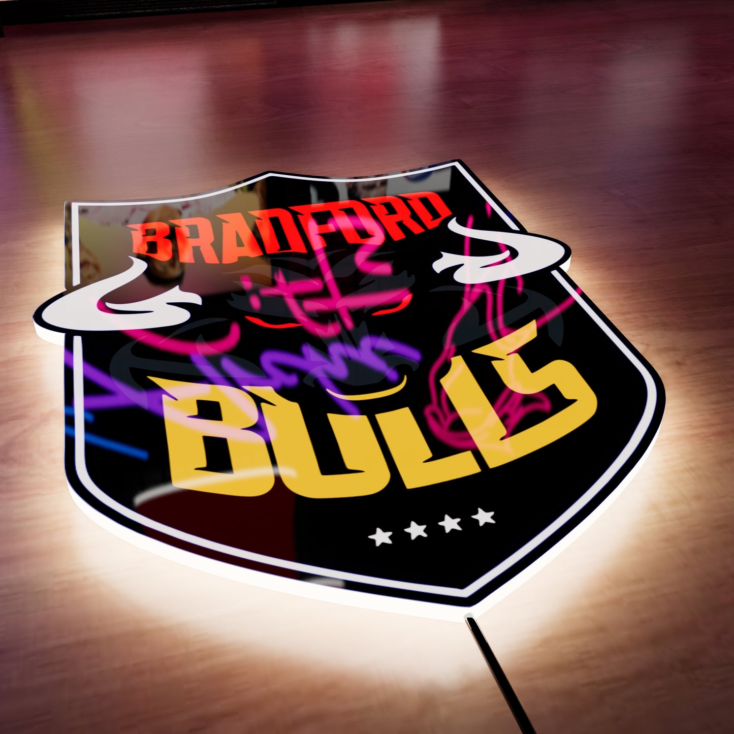 Bradford Bulls badge LED Wall light