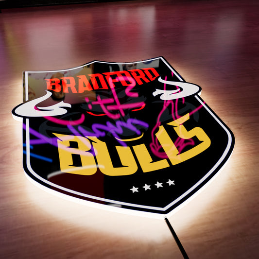 Bradford Bulls badge LED Wall light
