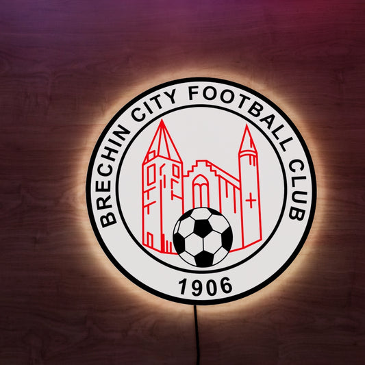 Brechin City FC badge LED Wall light