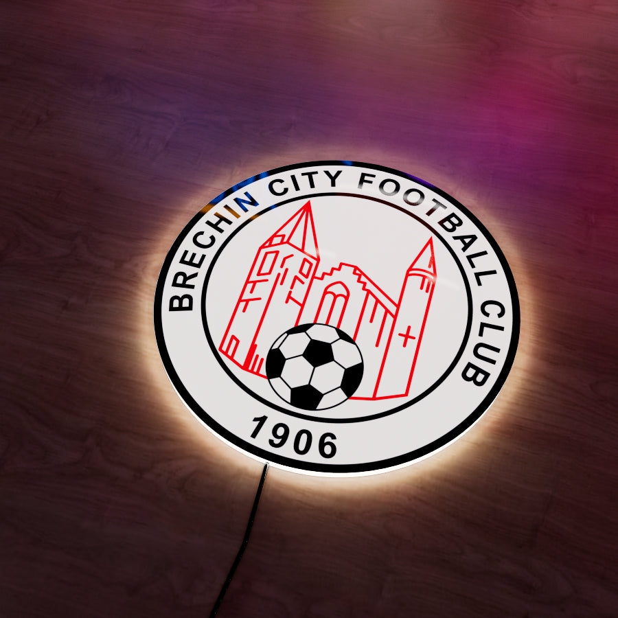 Brechin City FC badge LED Wall light