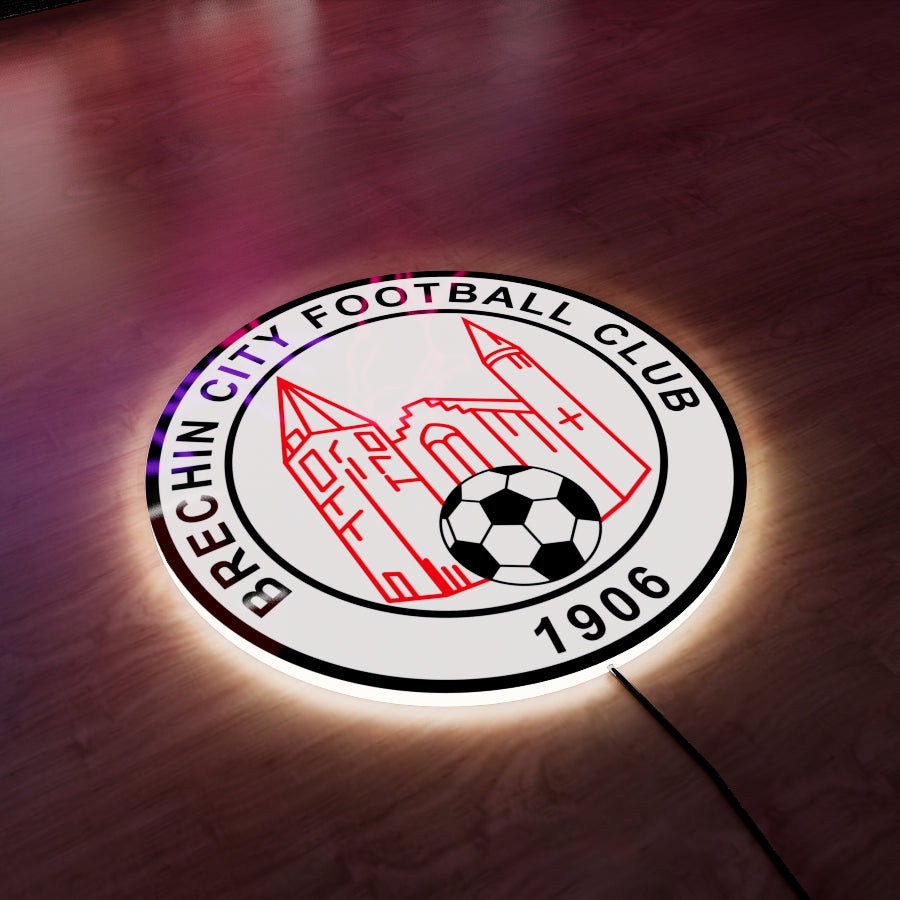 Brechin City FC badge LED Wall light
