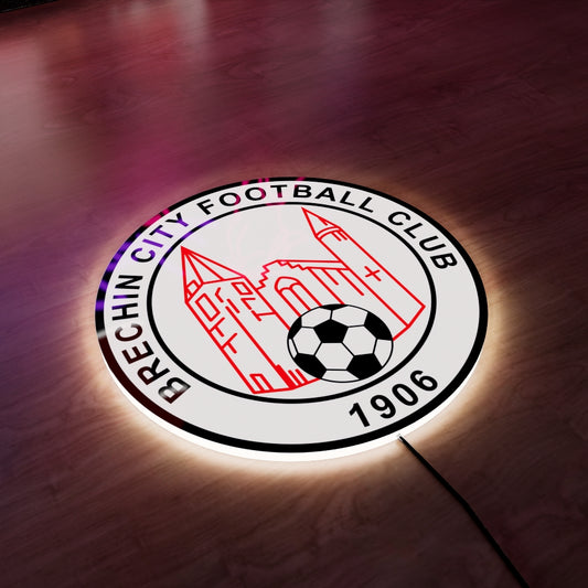 Brechin City FC badge LED Wall light