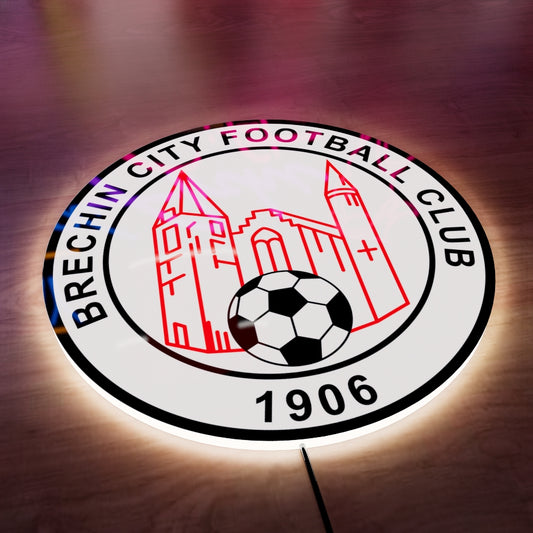 Brechin City FC badge LED Wall light