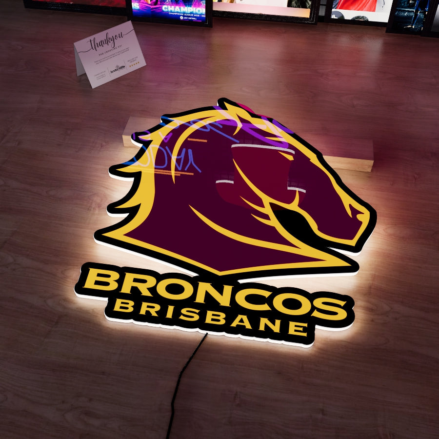 Broncos Logo LED Wall light