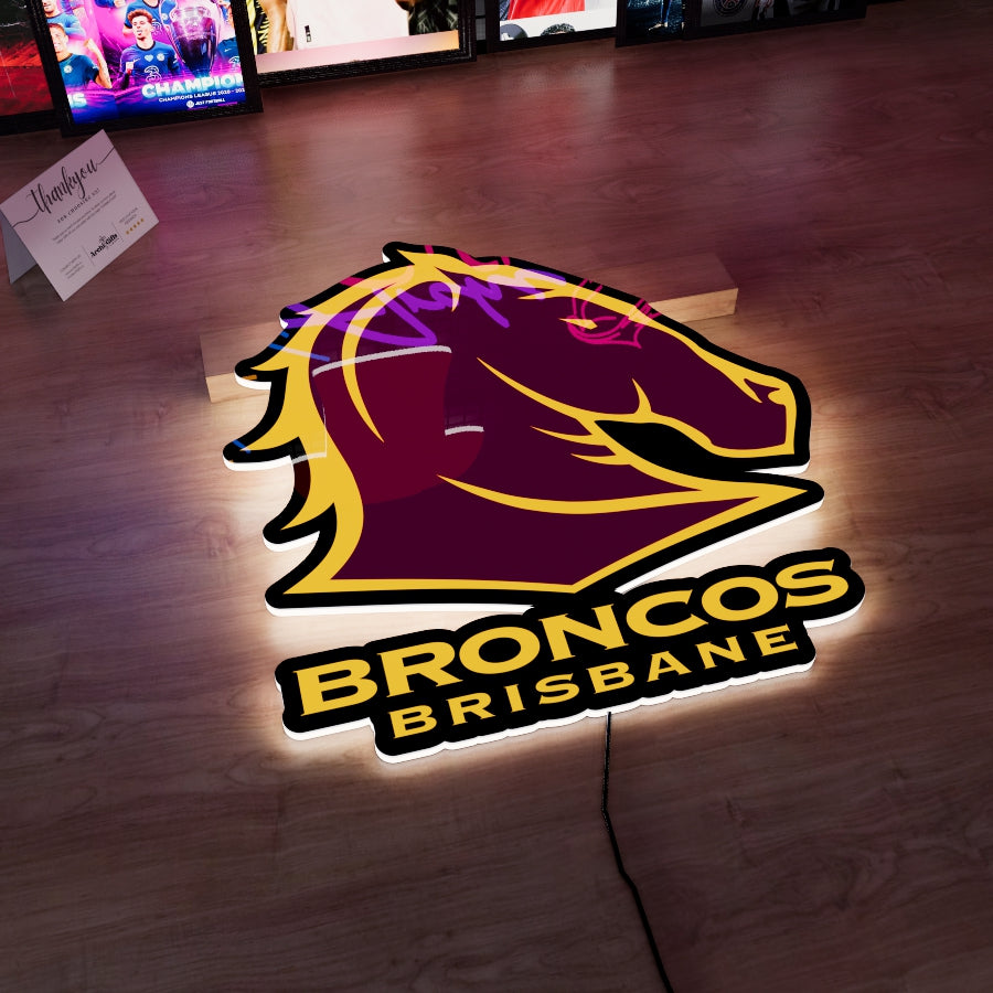 Broncos Logo LED Wall light