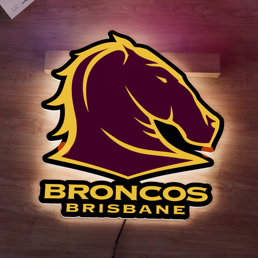 Broncos Logo LED Wall light