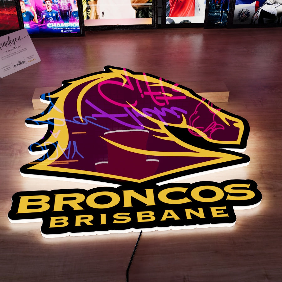 Broncos Logo LED Wall light