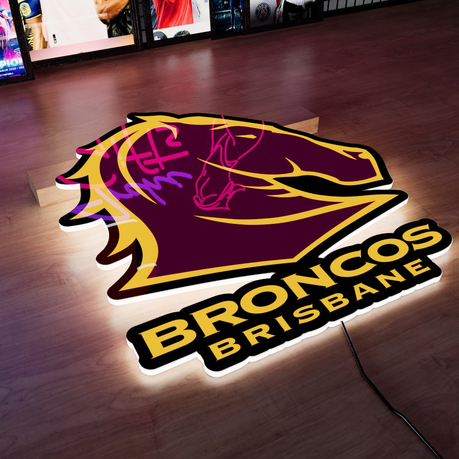 Broncos Logo LED Wall light