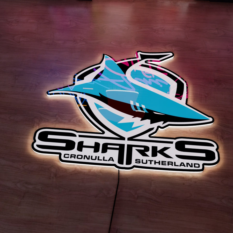 CS Sharks Logo LED Wall light