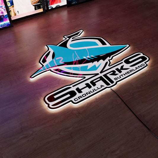 CS Sharks Logo LED Wall light