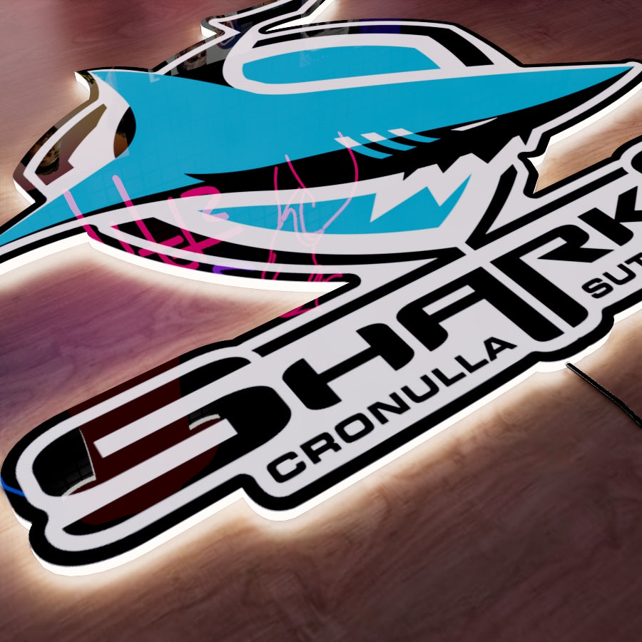 CS Sharks Logo LED Wall light