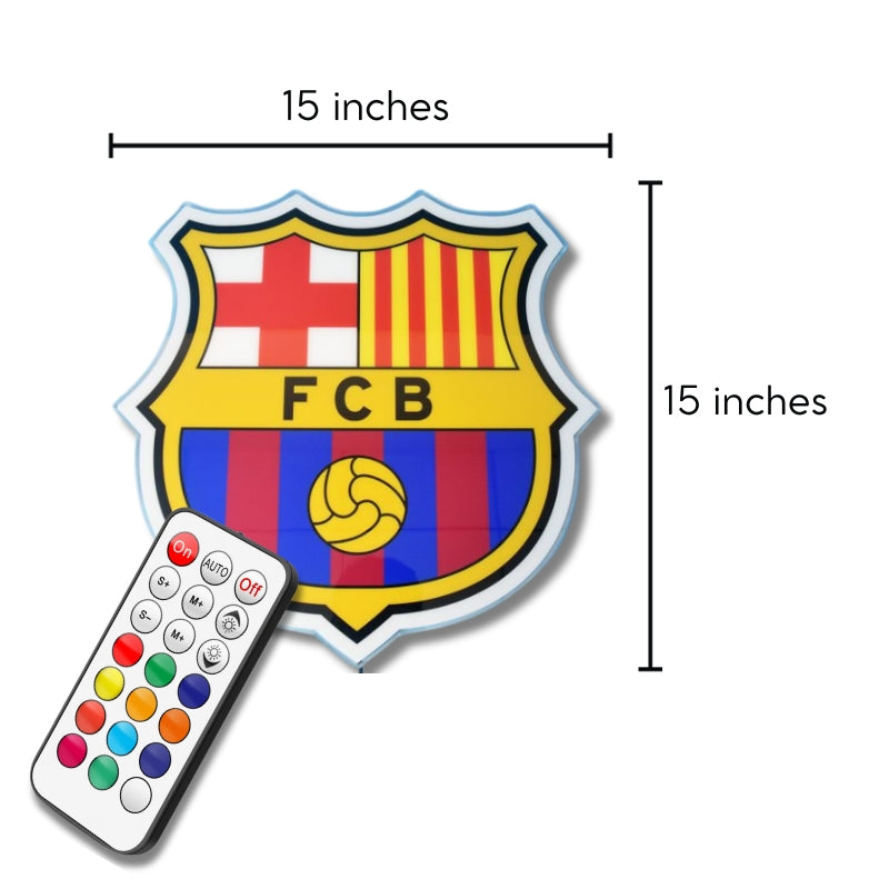 BAR FC Badge LED 15 inches (38cm)