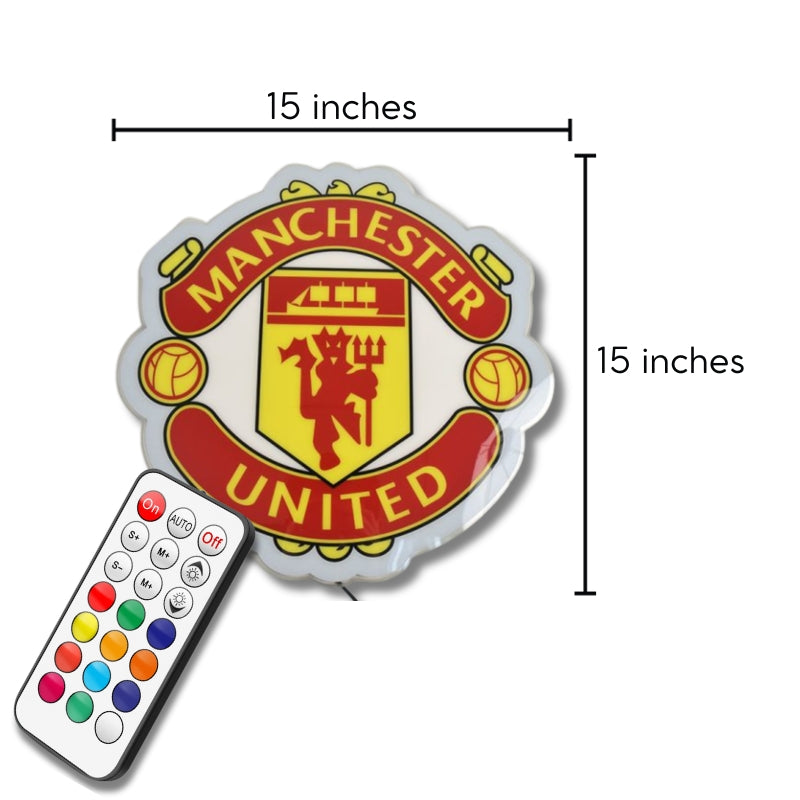 MUN FC Badge LED 15 inches (38cm)