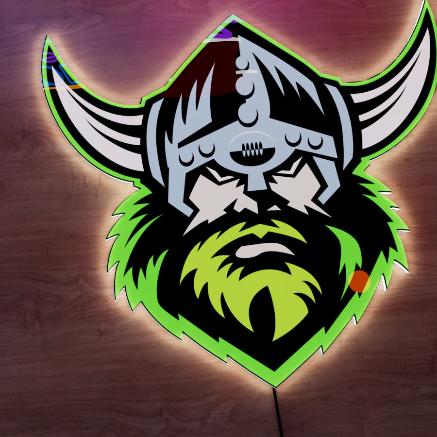 Canberra Raiders Logo LED Wall light