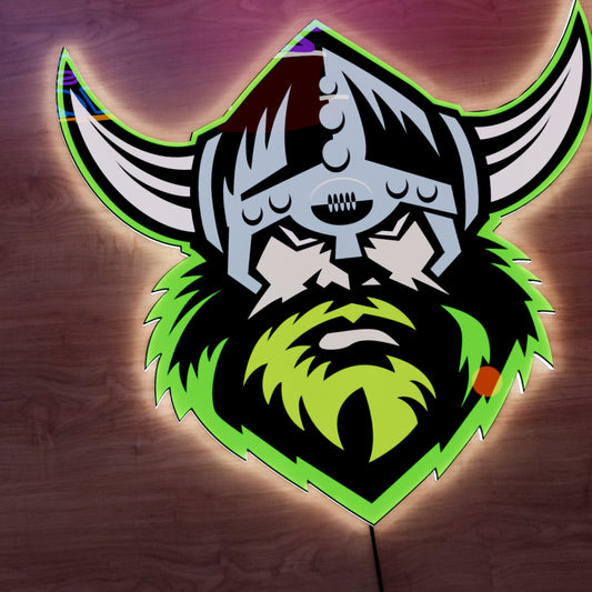 Canberra Raiders Logo LED Wall light
