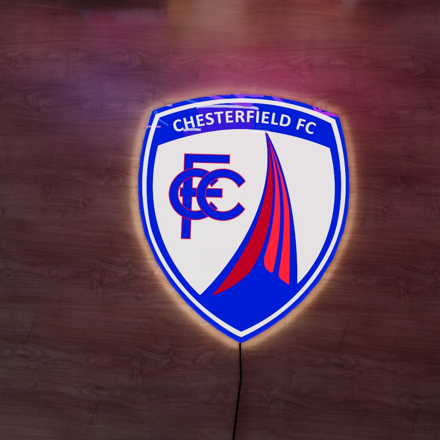 Chesterfield FC Logo LED Wall light
