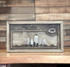 Cincinnati, Ohio Skyline and 3D Football Stadium Wood Sign