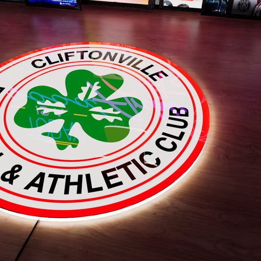 Cliftonville FC Logo LED Wall light