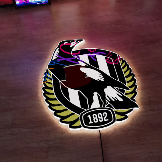Collingwood Logo LED Wall light