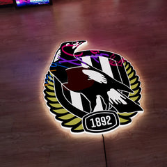 Collingwood Logo LED Wall light