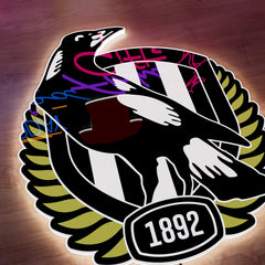 Collingwood Logo LED Wall light
