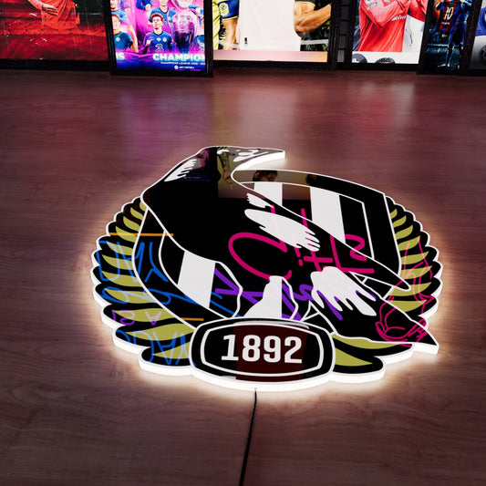 Collingwood Logo LED Wall light