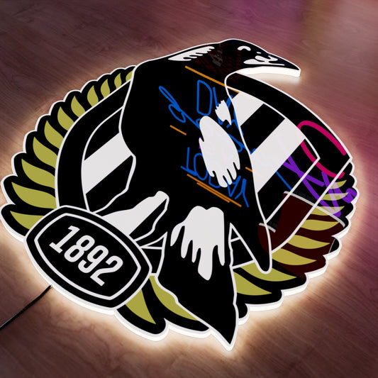 Collingwood Logo LED Wall light