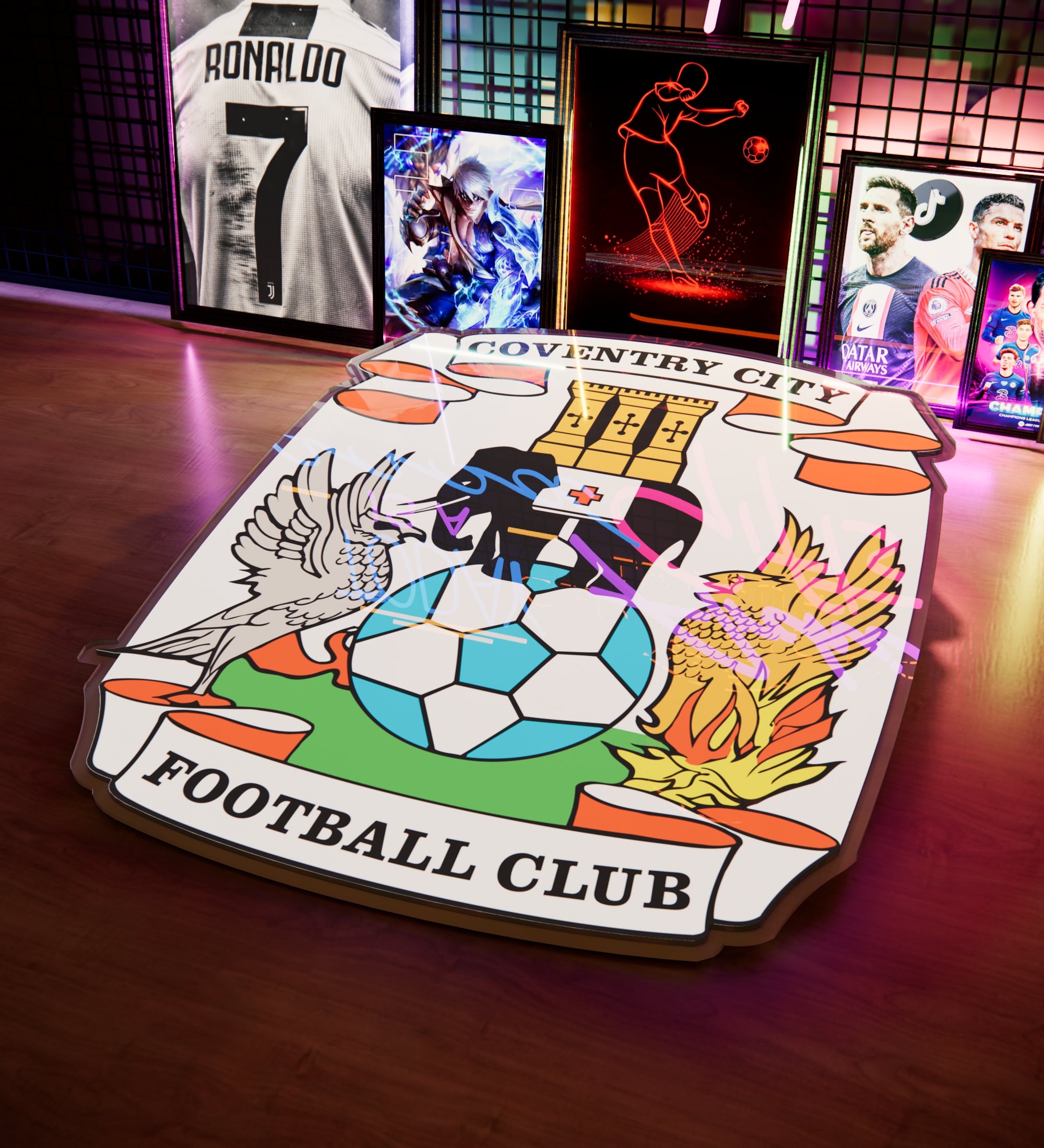 COV FC Badge LED 15 inches (38cm)