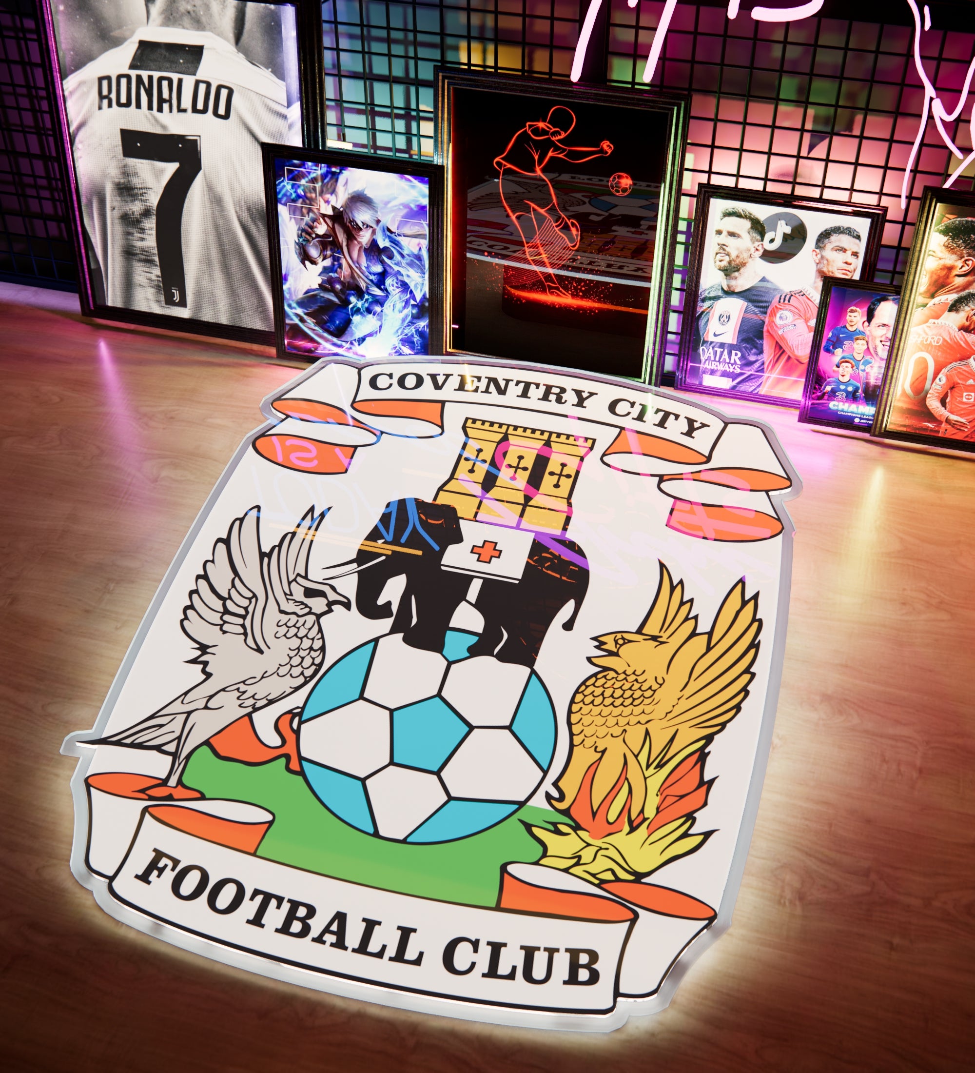 COV FC Badge LED 15 inches (38cm)