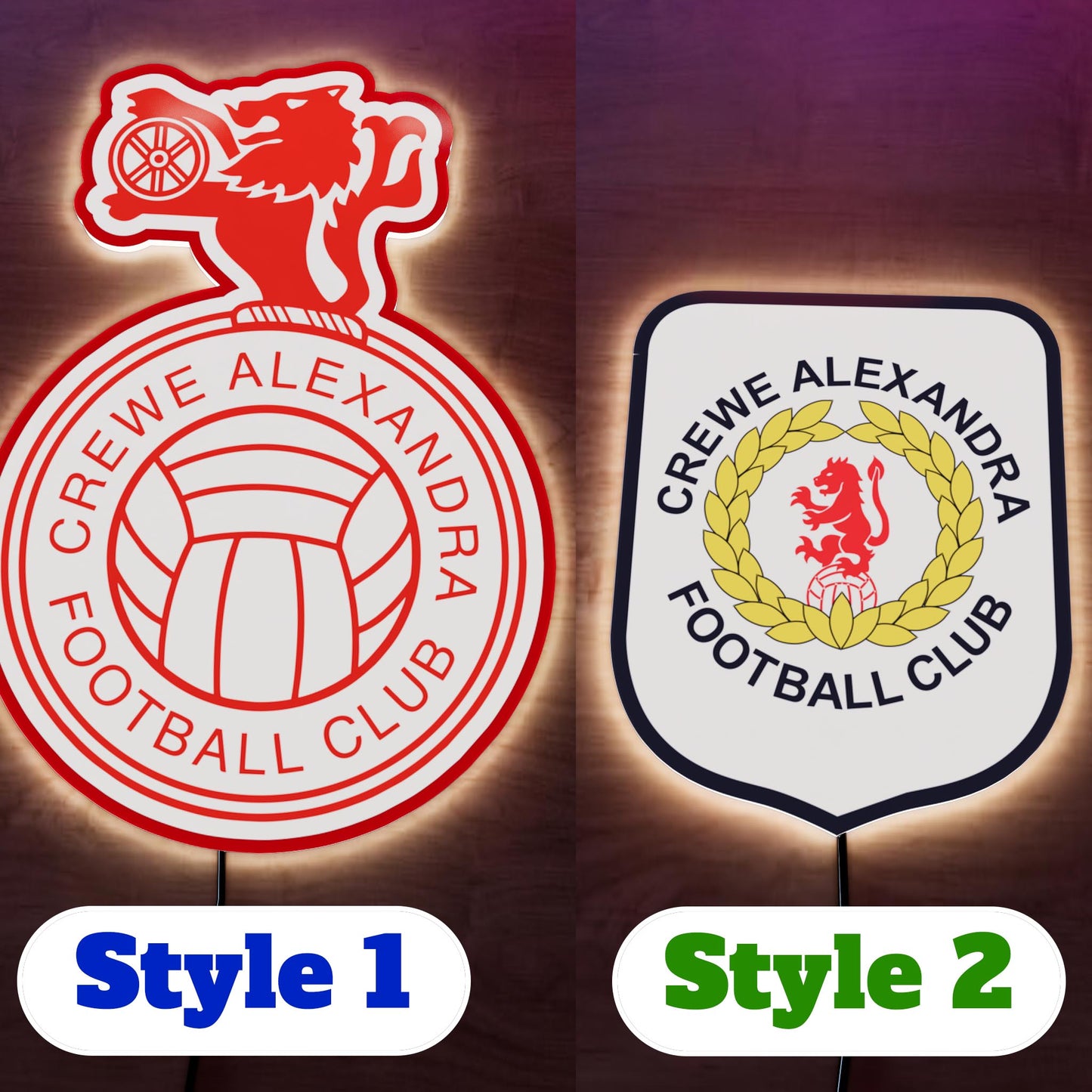 Crewe Alexandra FC Badge LED