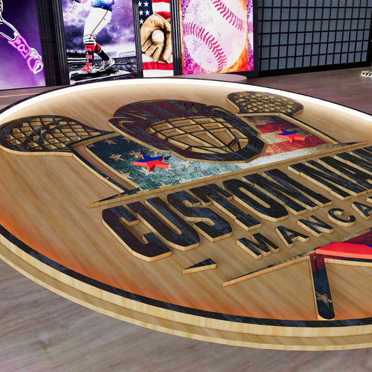 Customized Lacrosse Sign Wall LED 15 inches