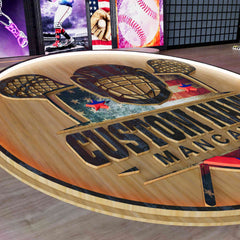 Customized Lacrosse Sign Wall LED 15 inches