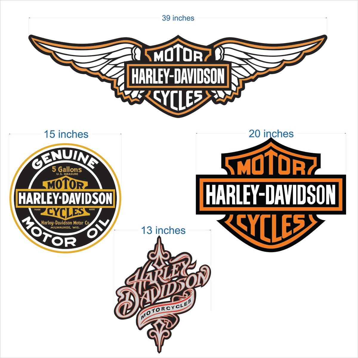 Harley Davidson Logo Wall LED